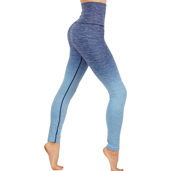 Yelete Pants - NWT Yoga Dry-Fit Ombre Compression Leggings Seamless High Waist Tummy support